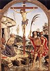The Crucifixion with Sts Jerome and Christopher by Bernardino Pinturicchio